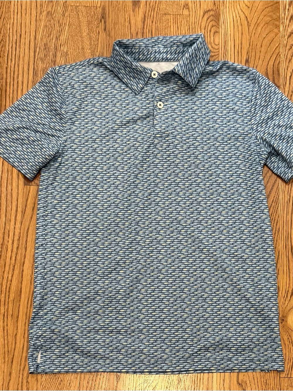 Southern Tide Men's Blue Patterned Polo